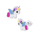 Rainbow Unicorn Girl Earrings