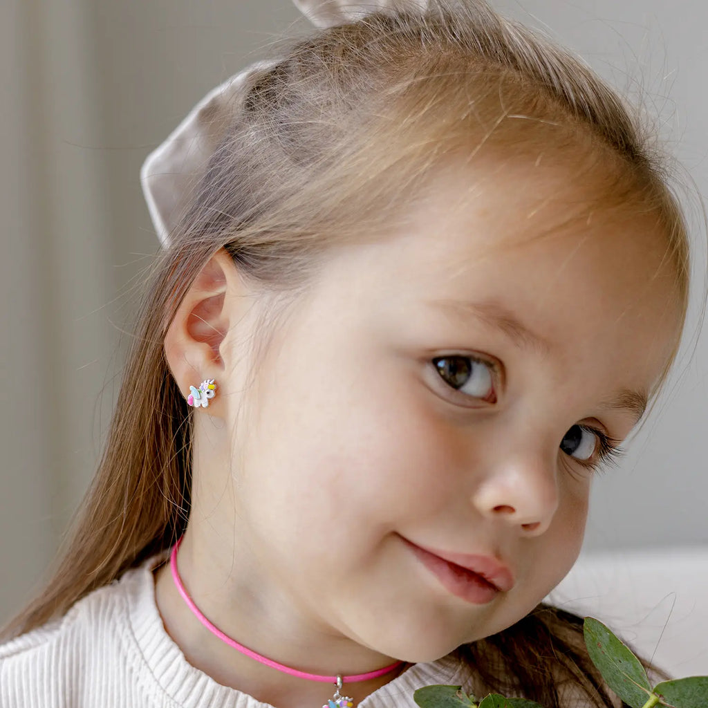 Rainbow Unicorn Girl Earrings
